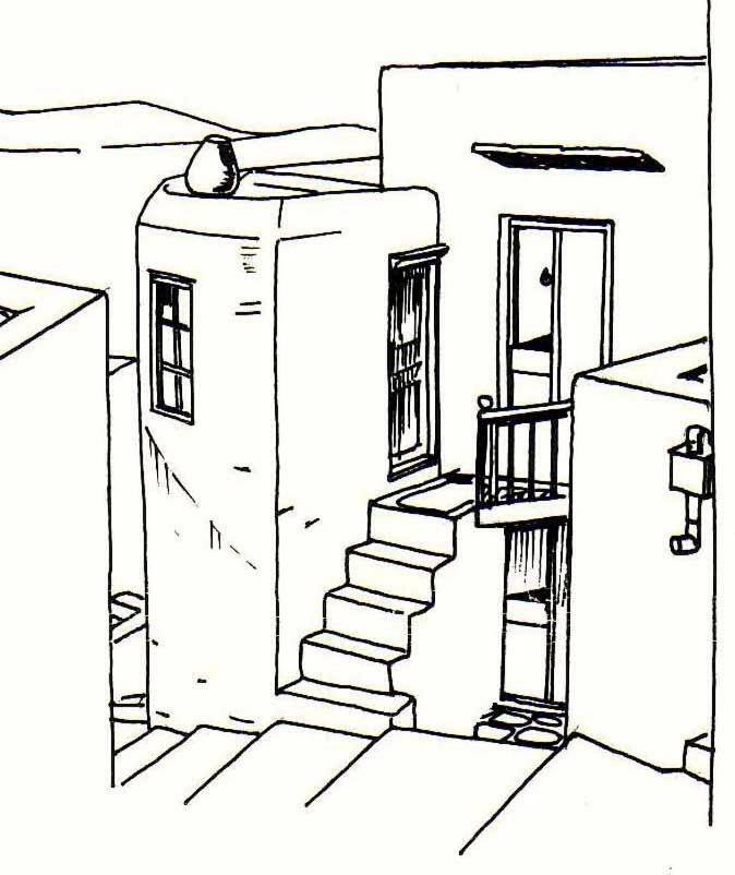 Traditional Medieval Stone House In "Ano Syros" 외부 사진